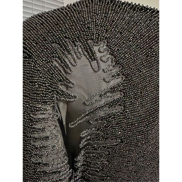 Jovani Women's Beaded Chain Embellished Short & Cocktail Black Dress Size 14 NWT - Picture 11 of 15